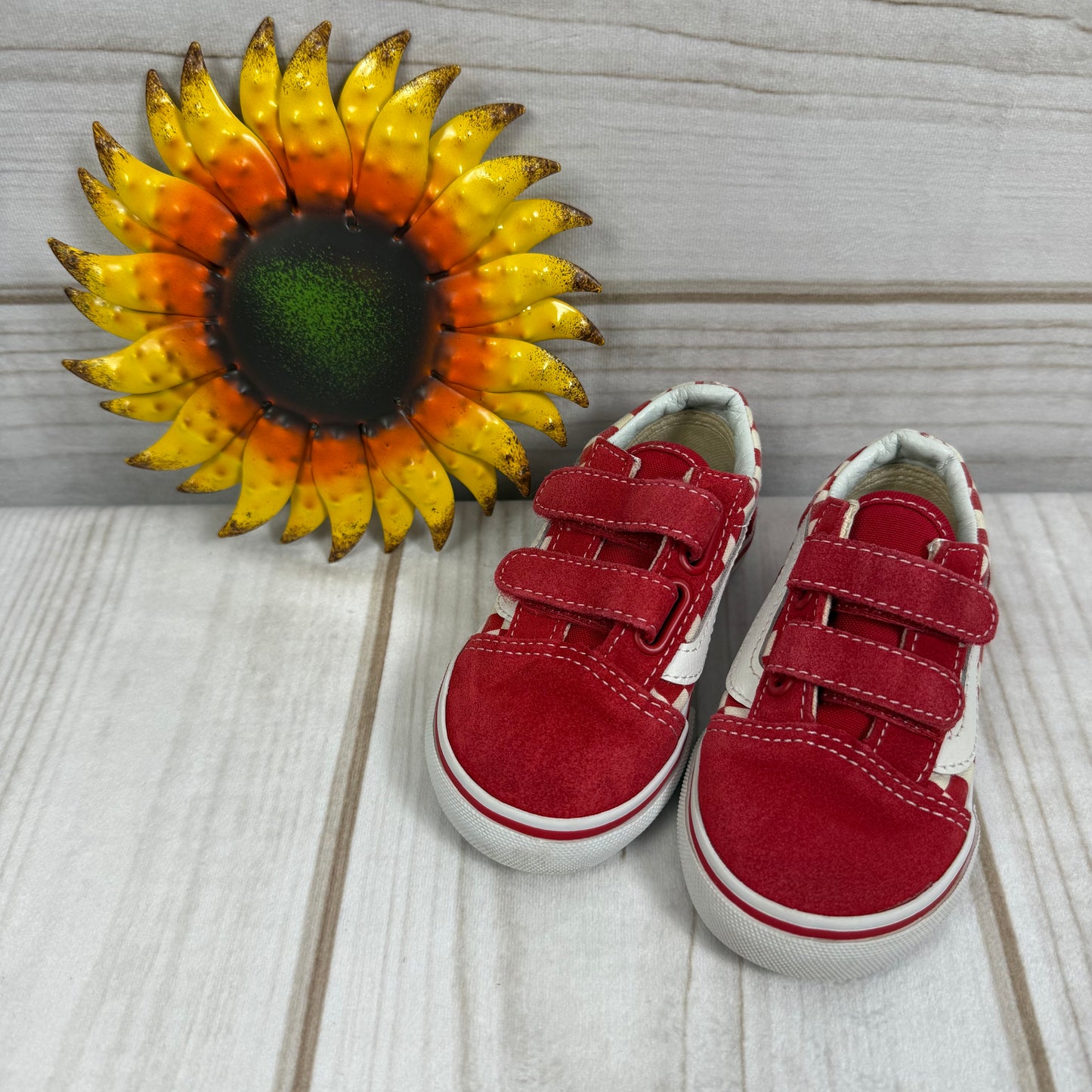 vans old skool red check 6C