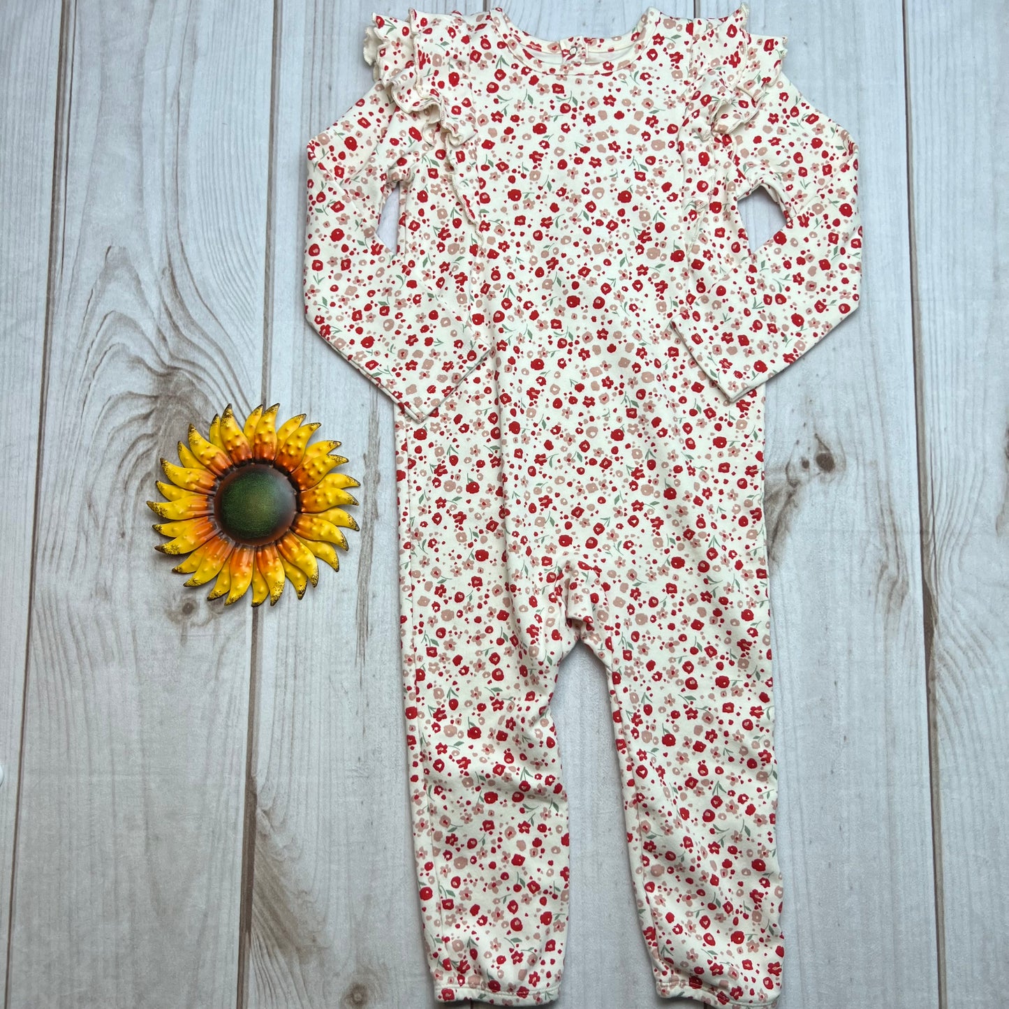 pehr organics winter berry romper 3T