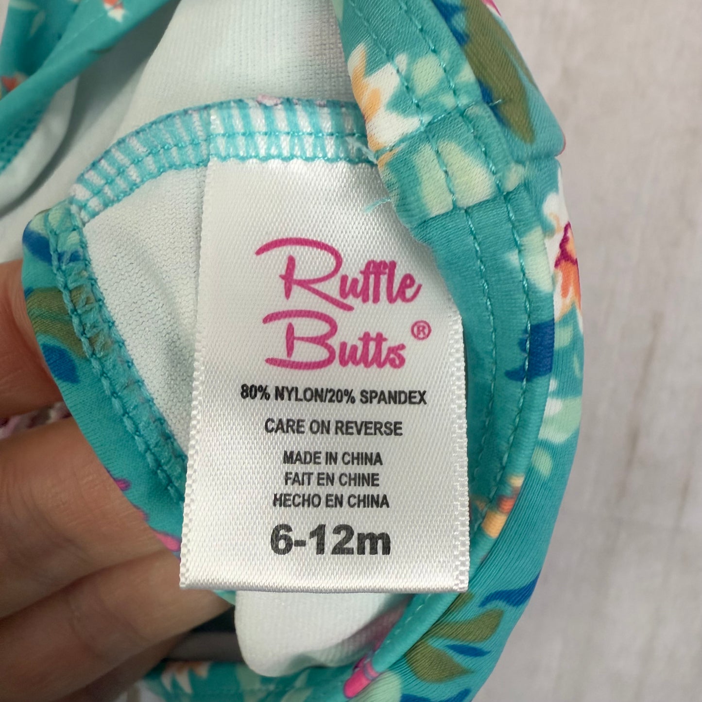 ruffle butts swim set 6-12M