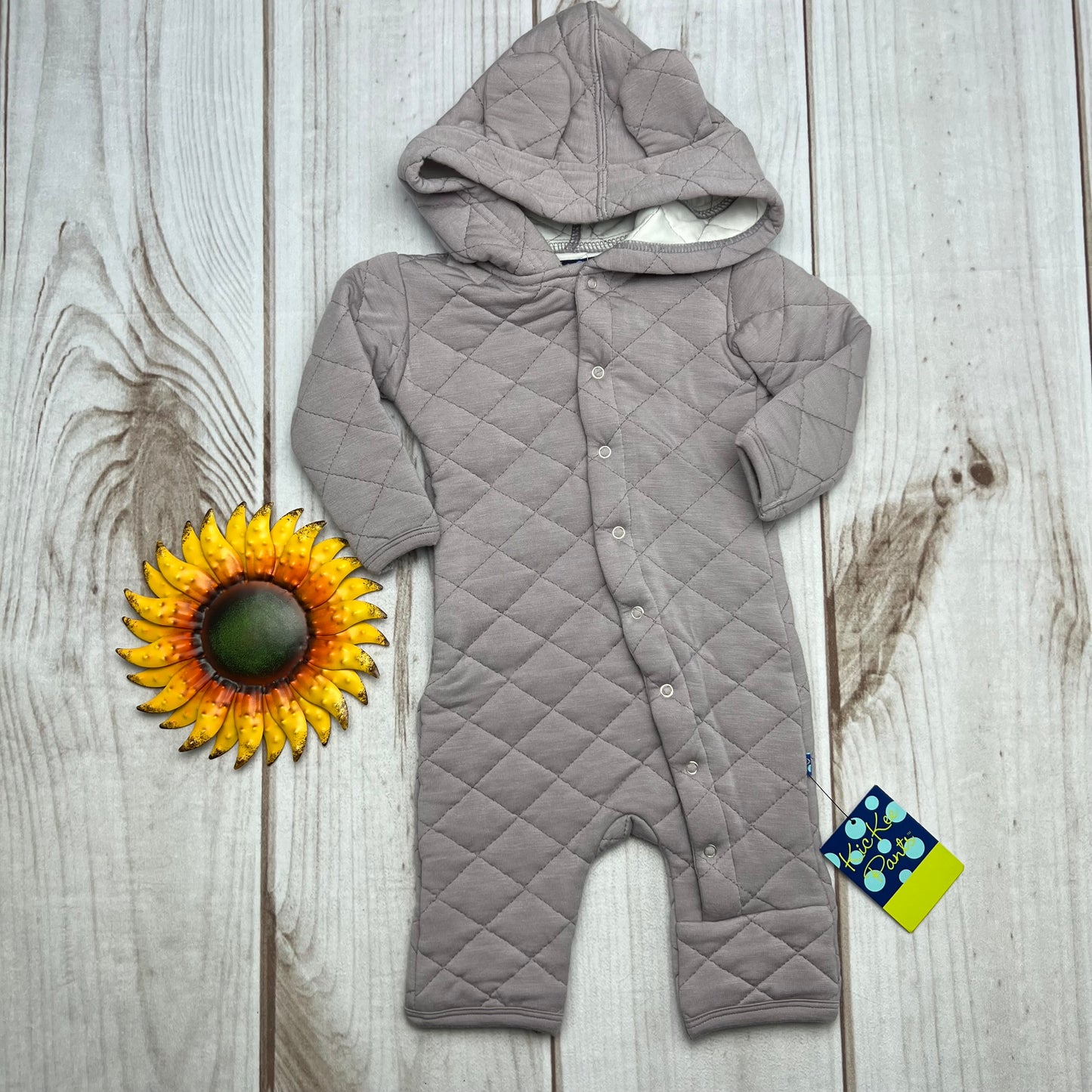 kickee pants quilted coverall 0-3M