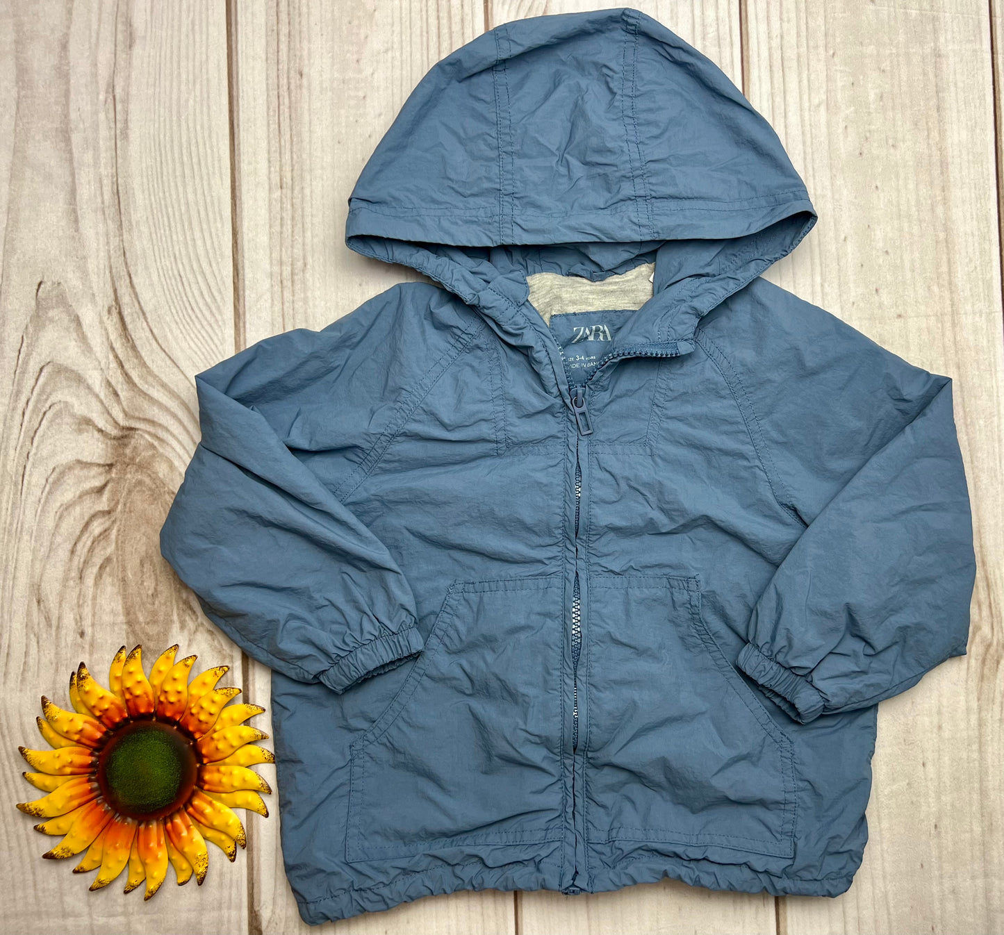 zara kids lined windbreaker jacket 3/4T