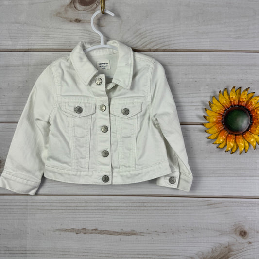 baby gap white denim jacket 18-24M