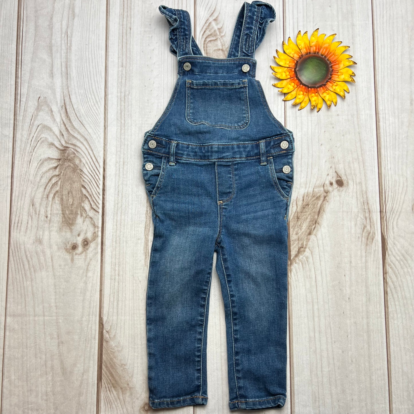 baby gap ruffle overalls 2T