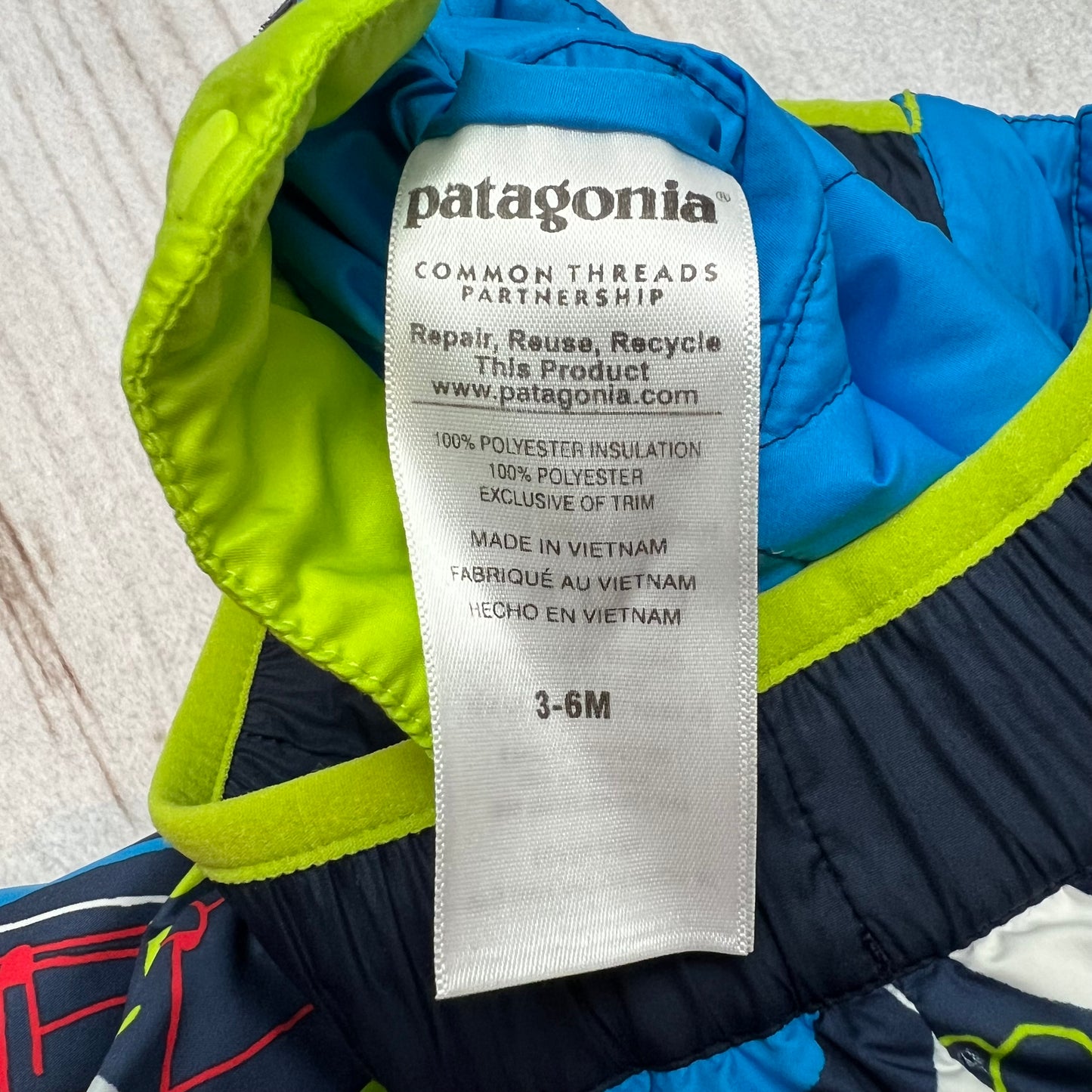 patagonia reversible puff-ball pants 3-6M