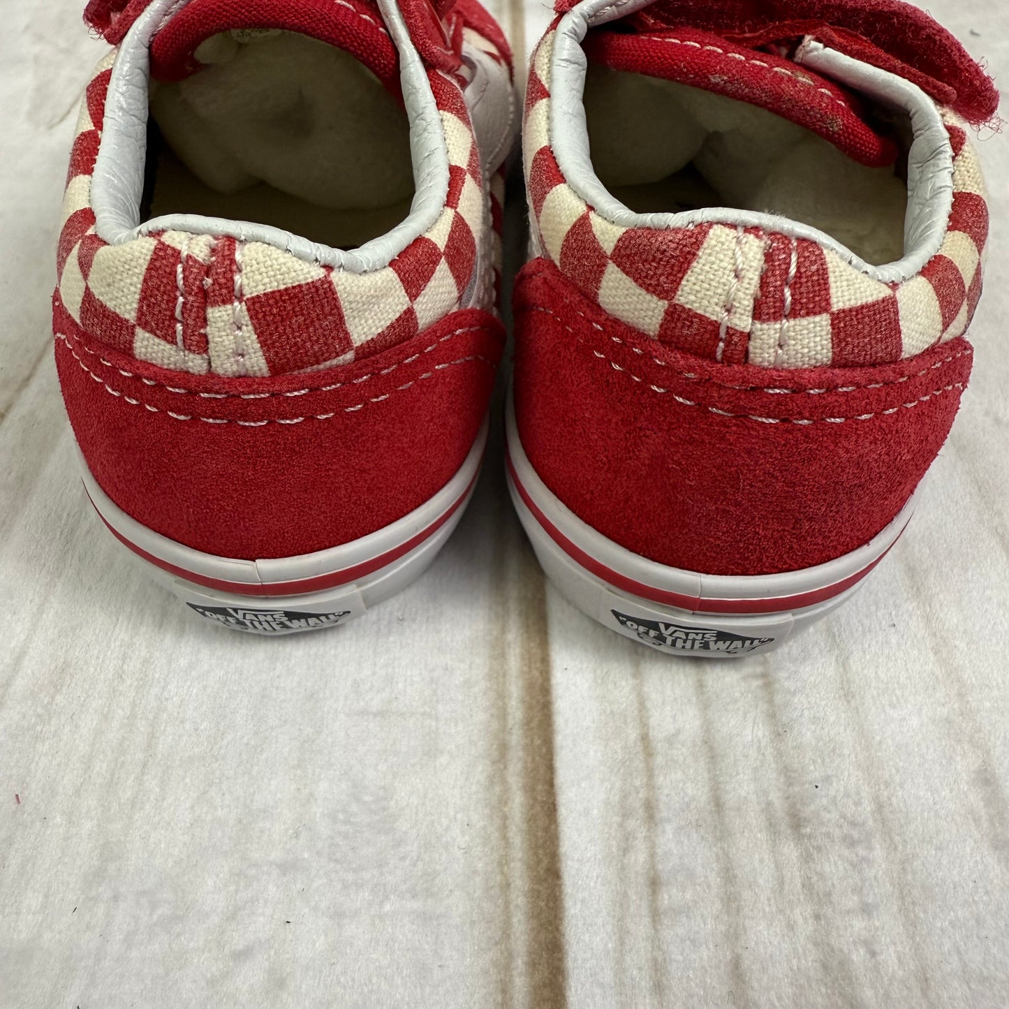 vans old skool red check 6C