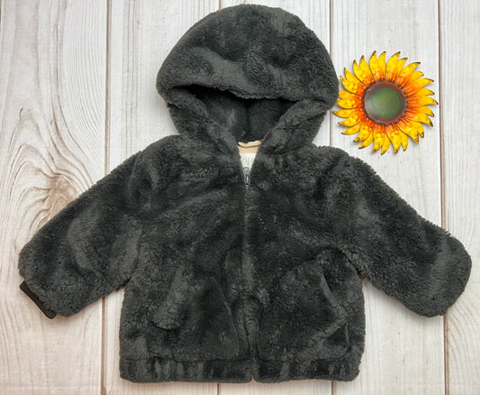 zara faux fur jacket 12-18M