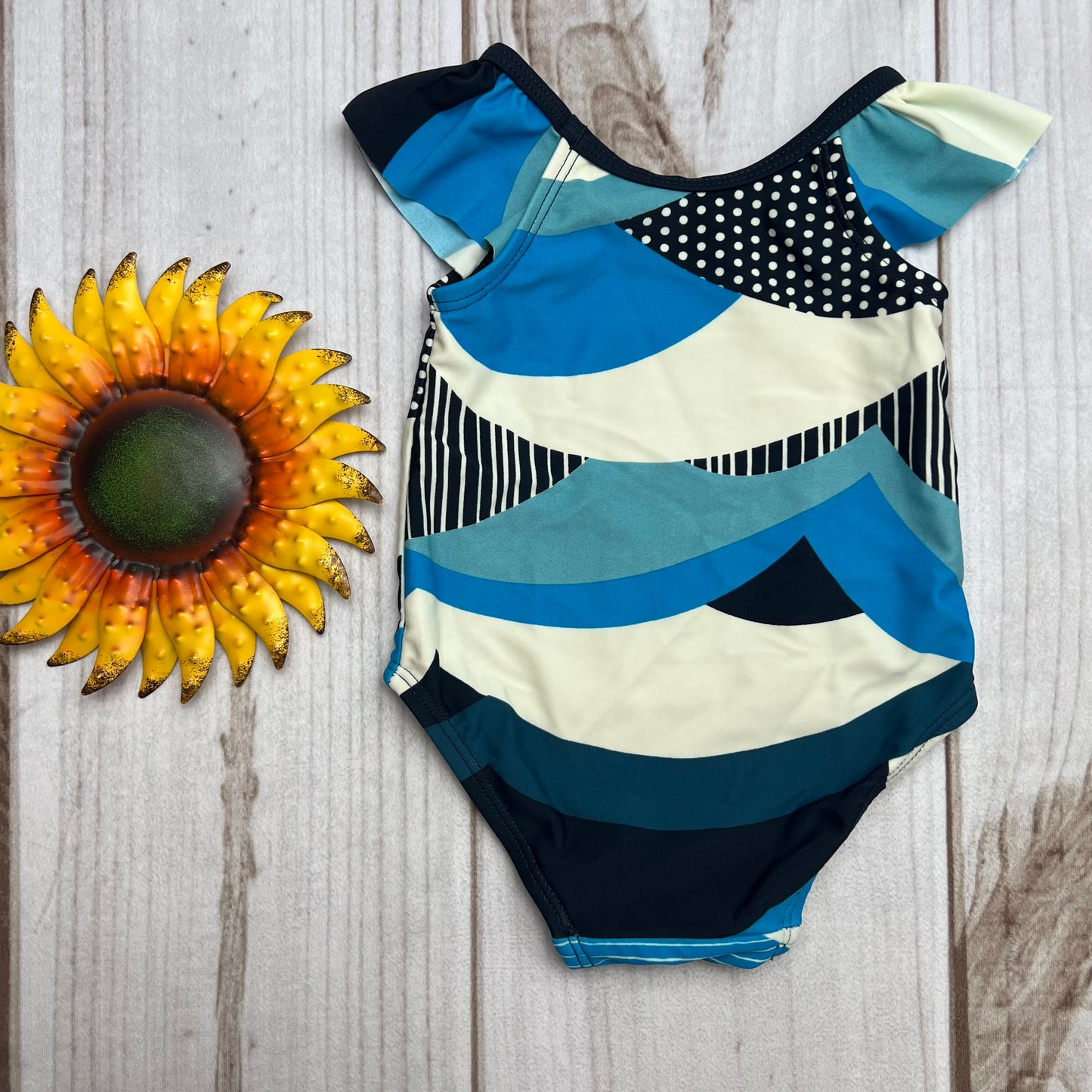 tea collection ruffle swimsuit 3-6M