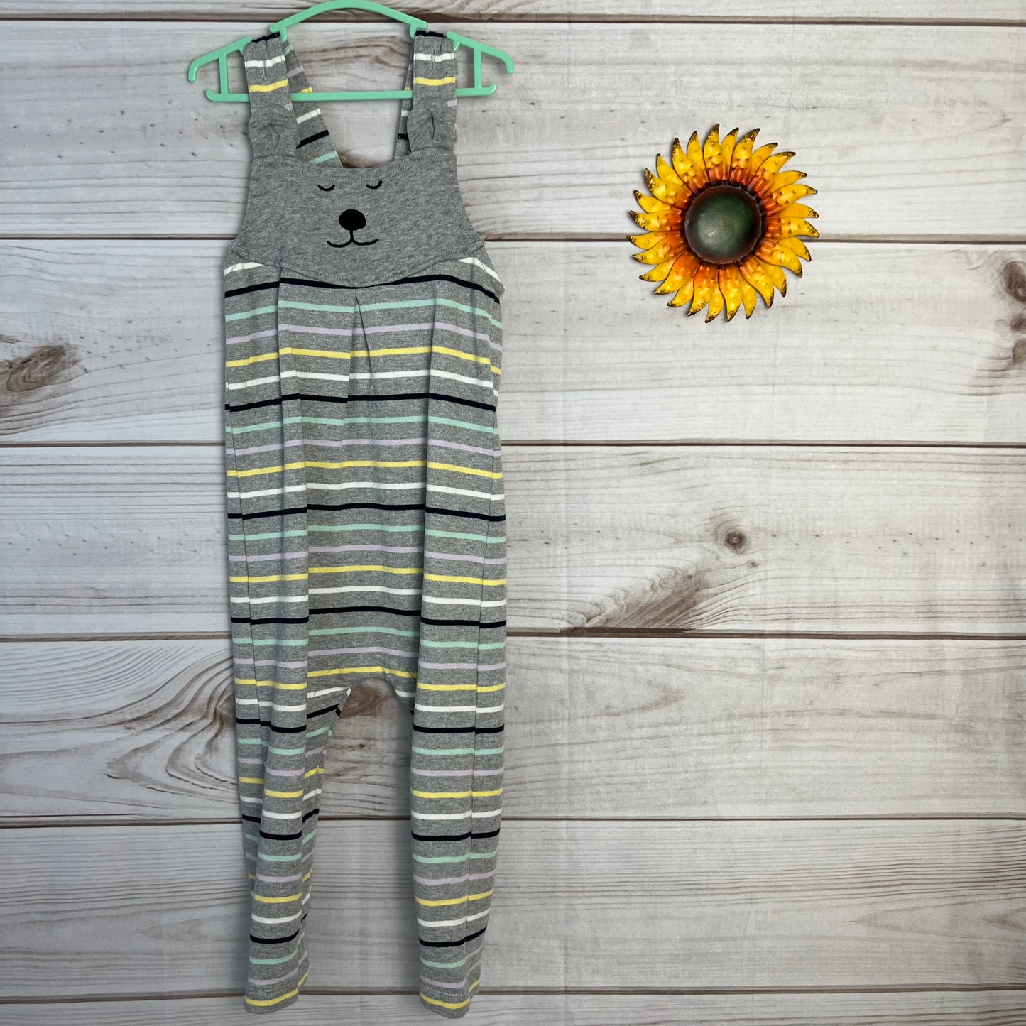 hanna andersson bear overalls 3T