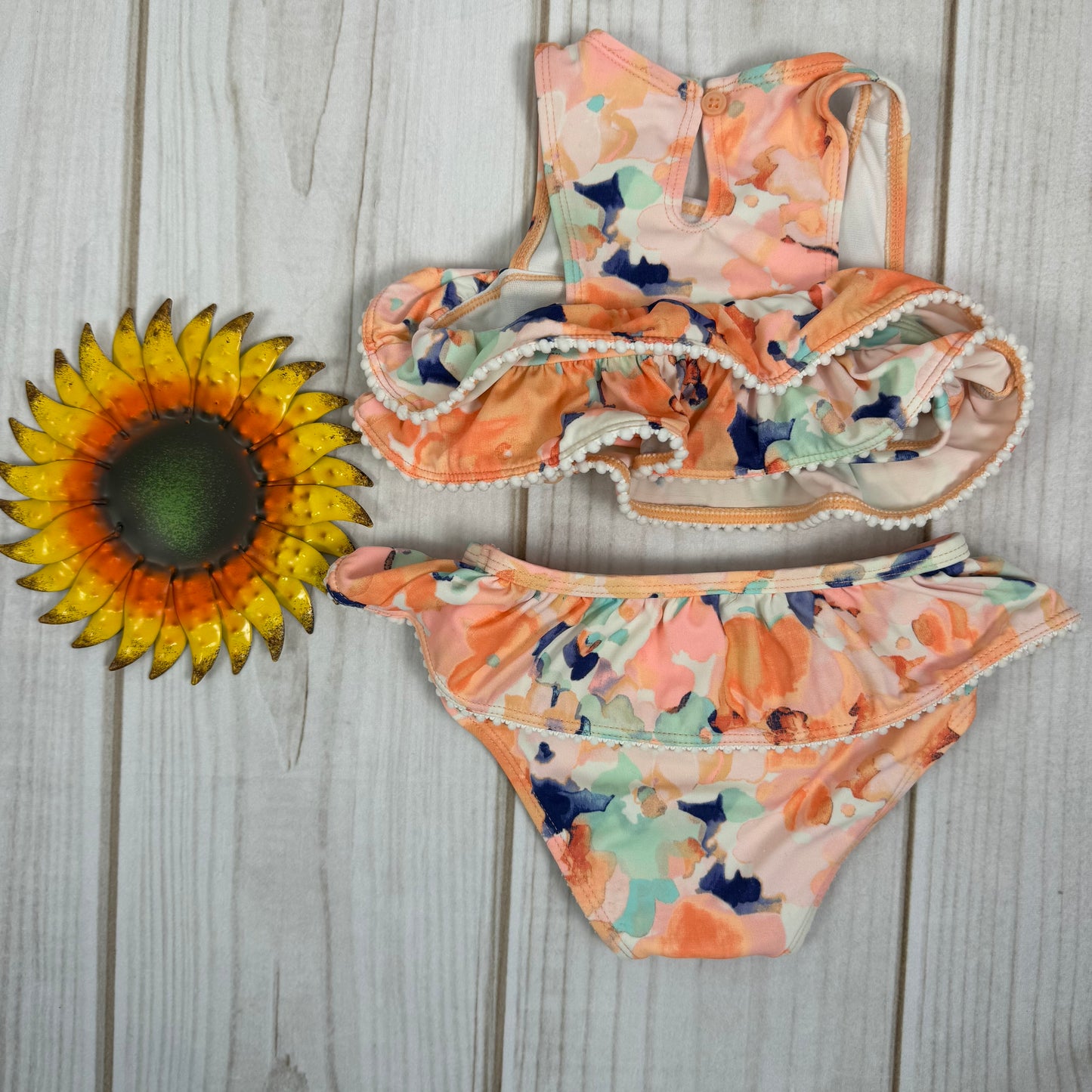 janie and jack watercolor floral two piece swimsuit