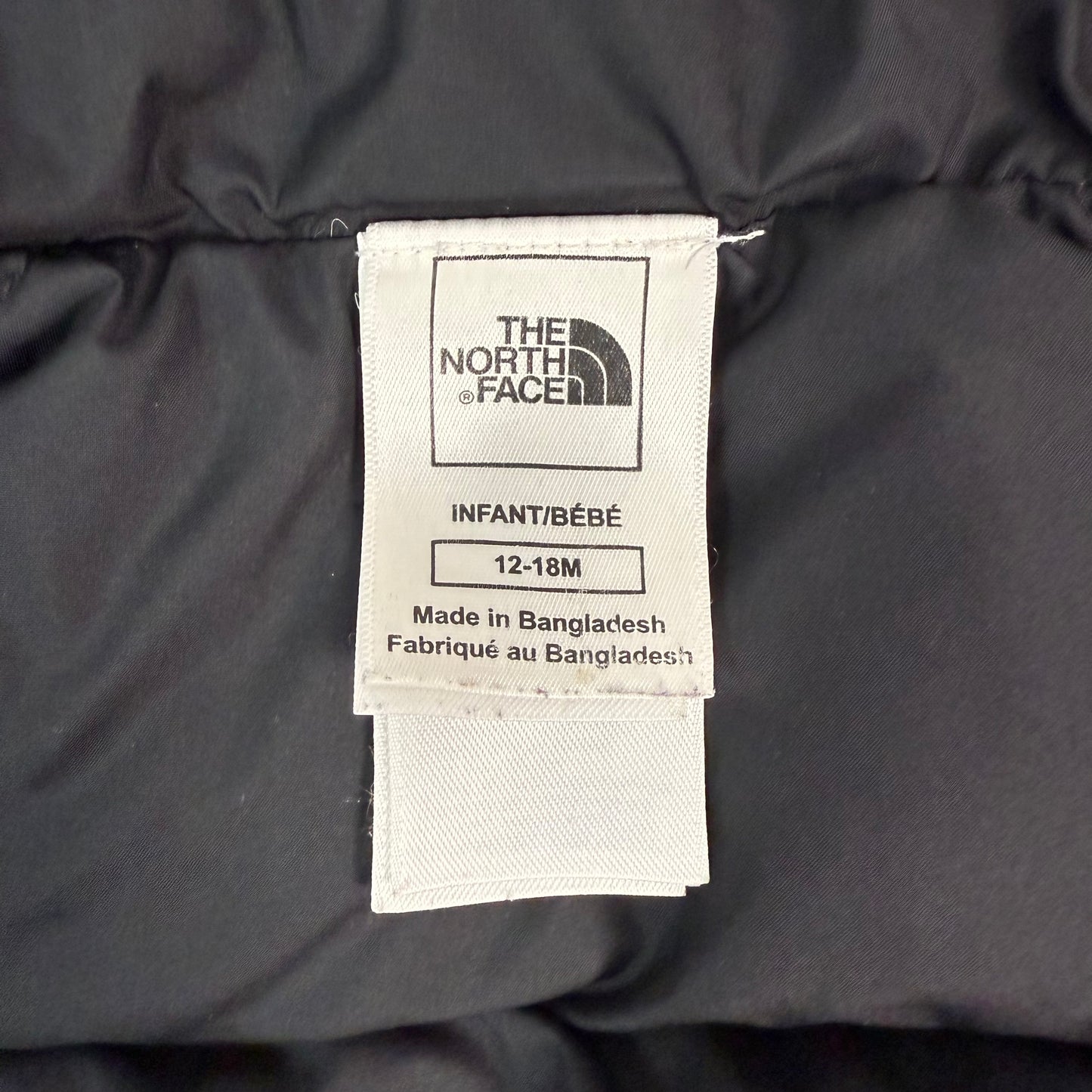 the north face baby 550 down jacket 12-18M