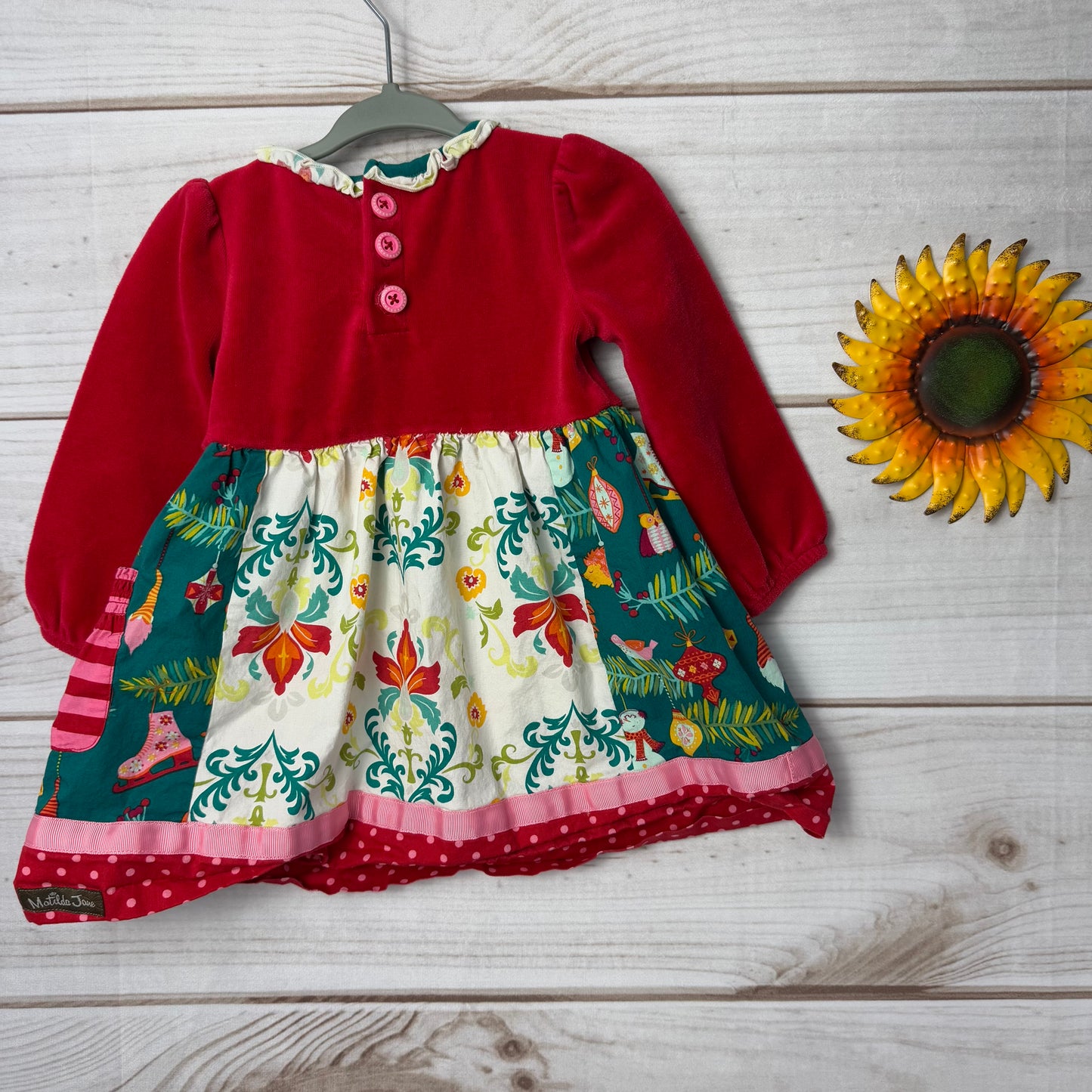 matilda jane happy holly daze dress set 12-18M