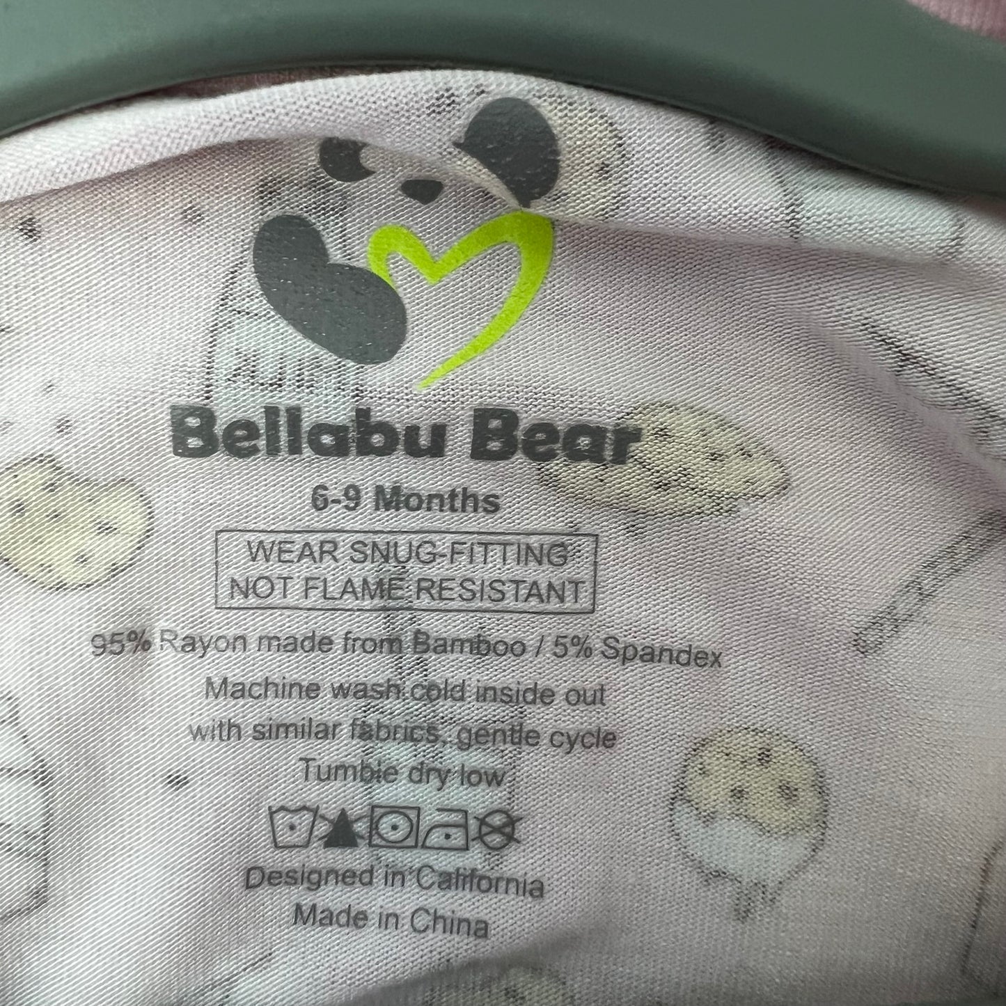 bellabu bear zippy 6-9M