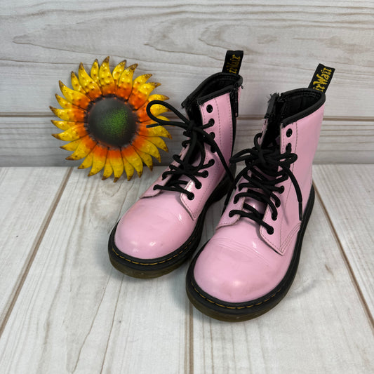 dr. martens junior 1460 patent boots 1Y