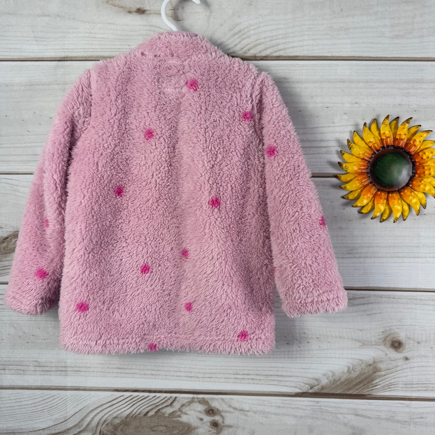 joules merridie dotted fleece pullover 3T