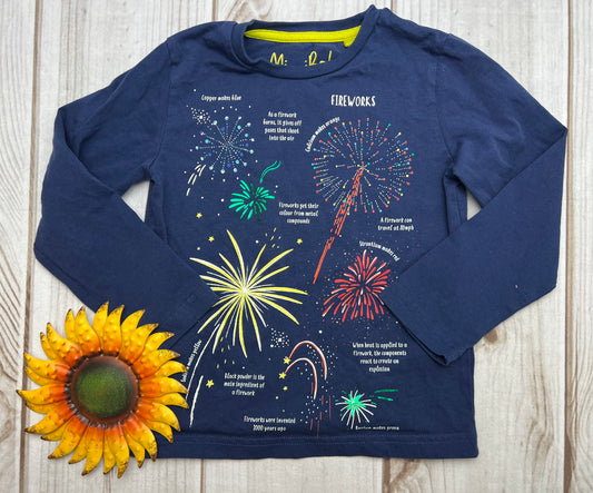 mini boden glowing fireworks tee 4/5