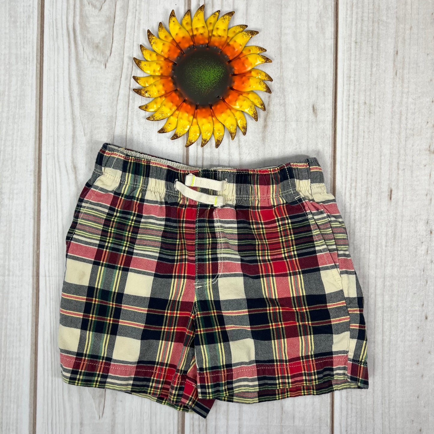 boys plaid shorts 4T