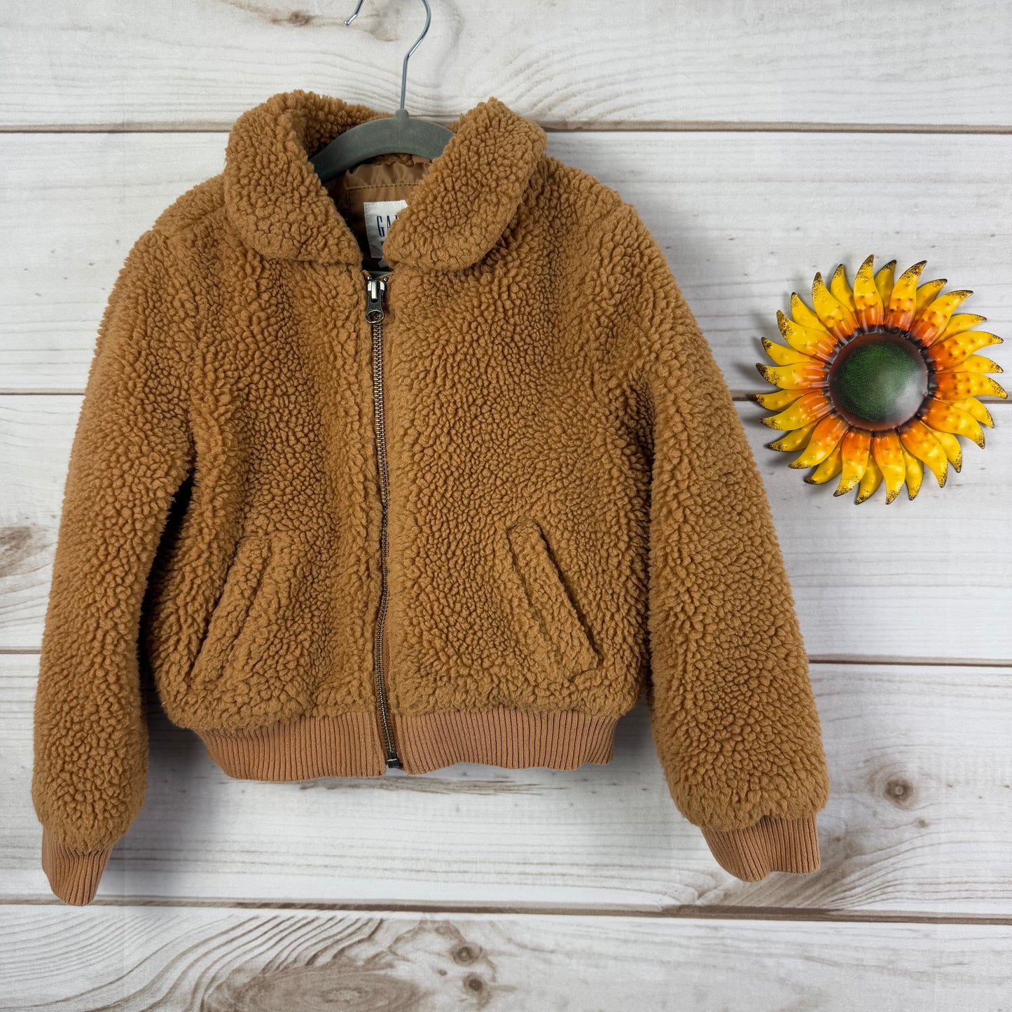 baby gap teddy sherpa jacket XS