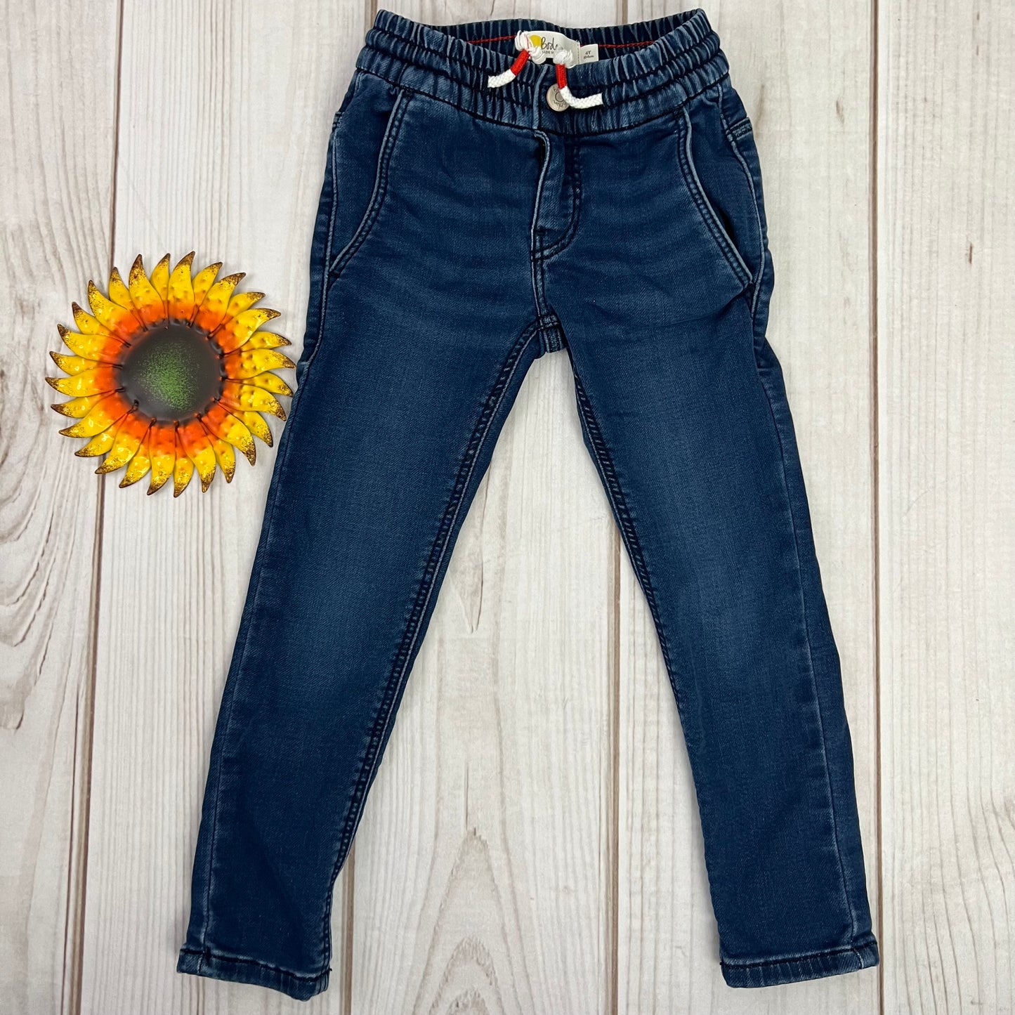 mini boden jersey skinny jeans 4Y