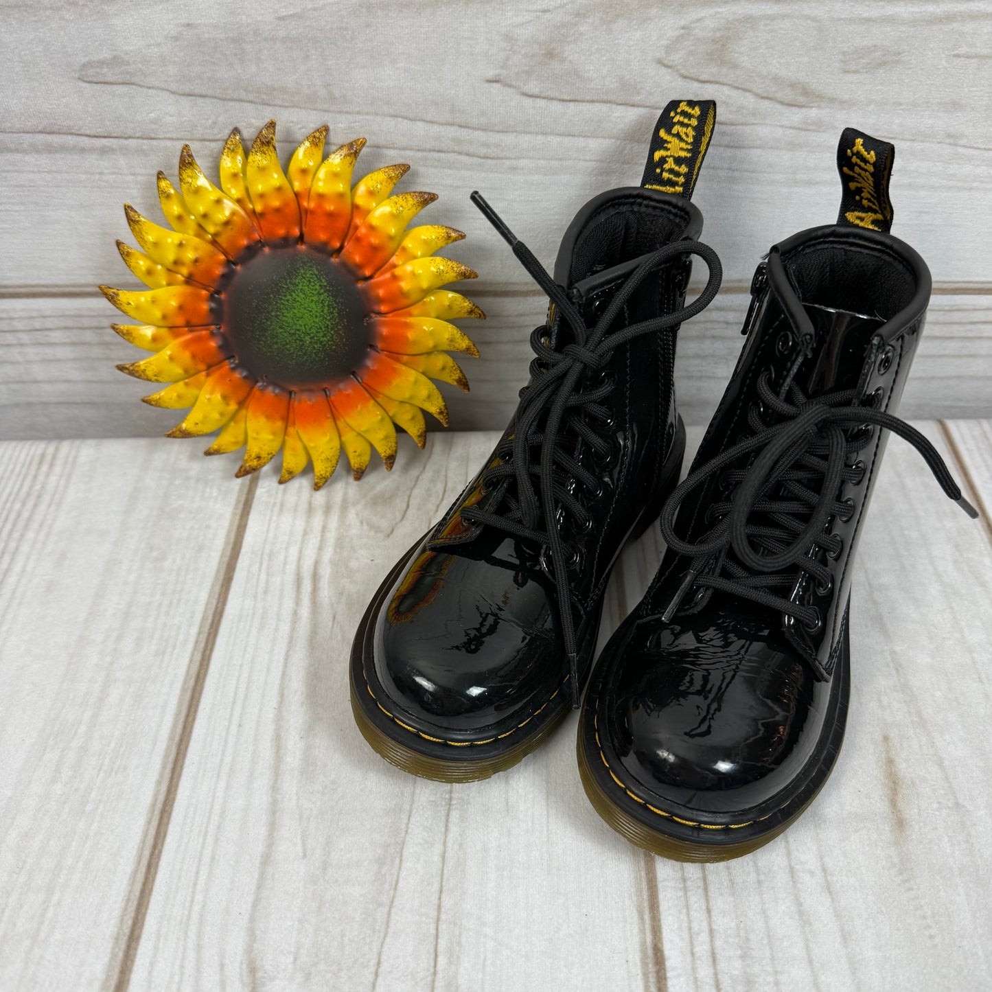 dr. martens toddler 1460 patent boots 12C