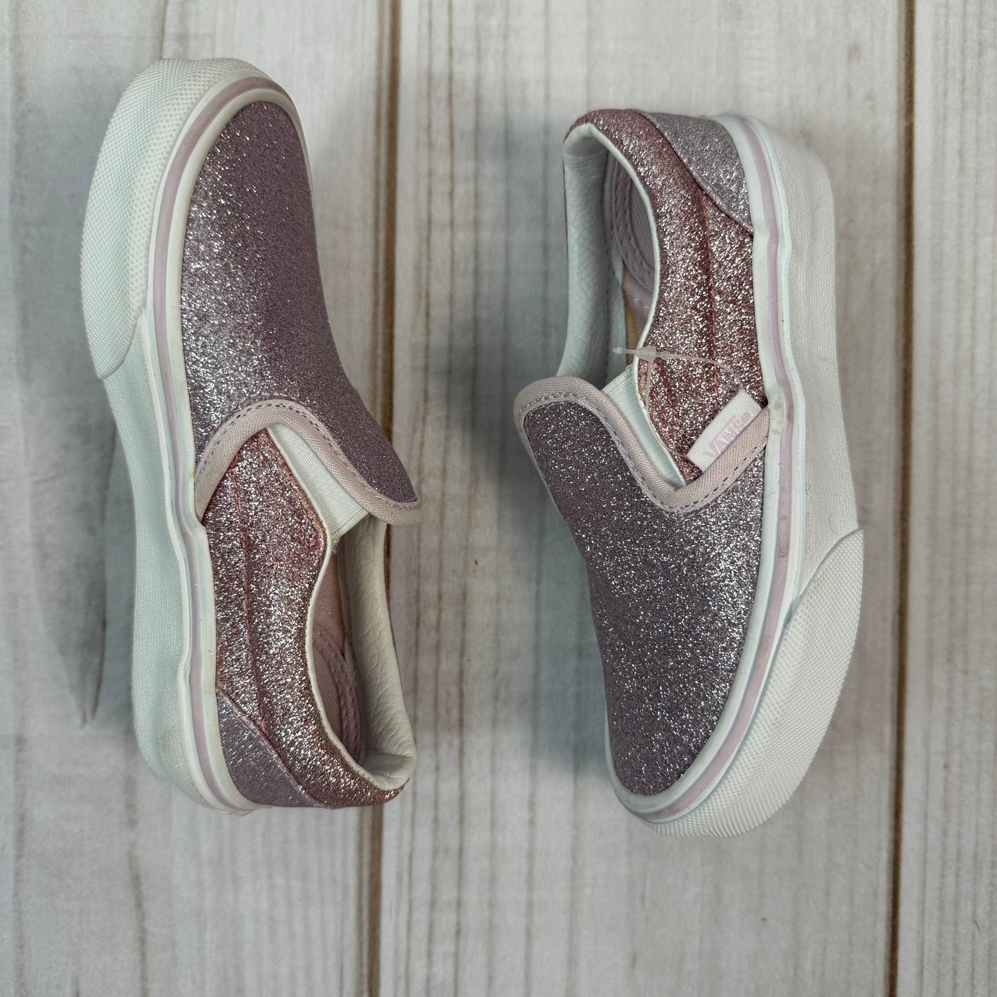 vans classic slip-on glitter shoes 12C