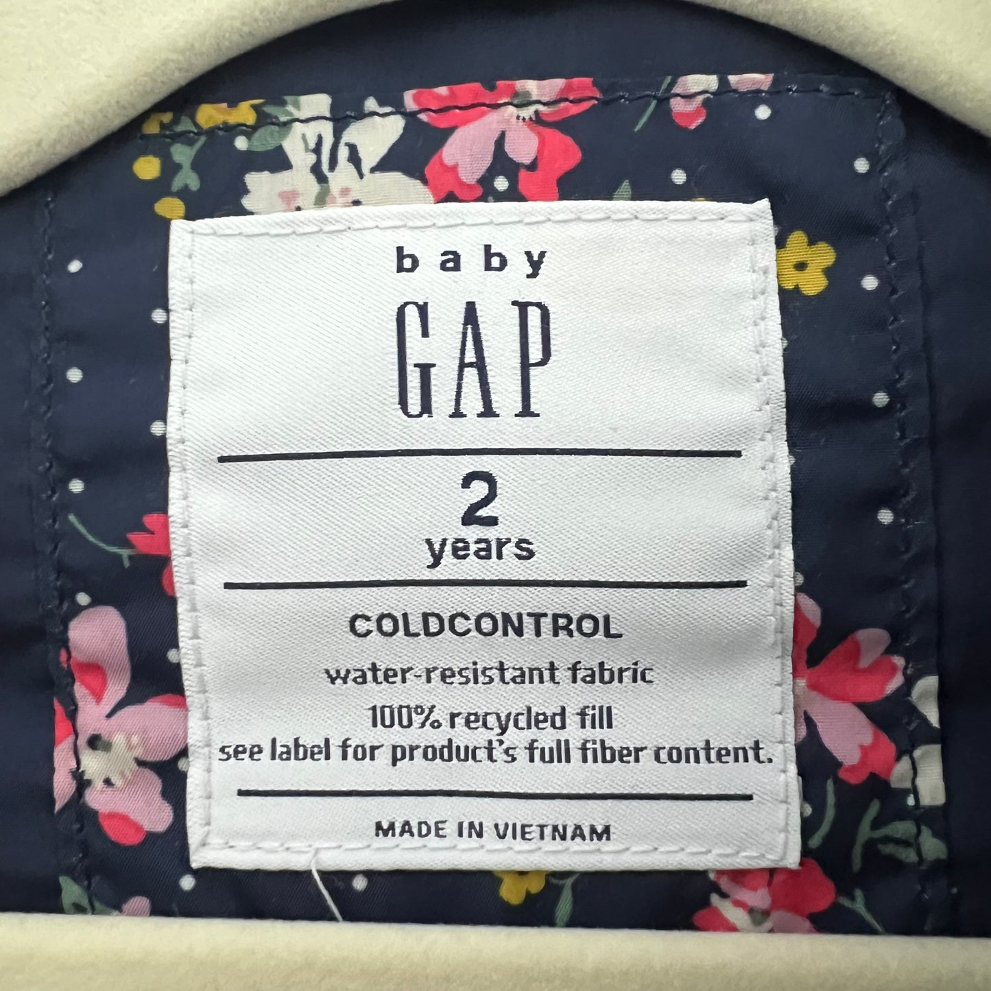 baby gap floral vest 2T