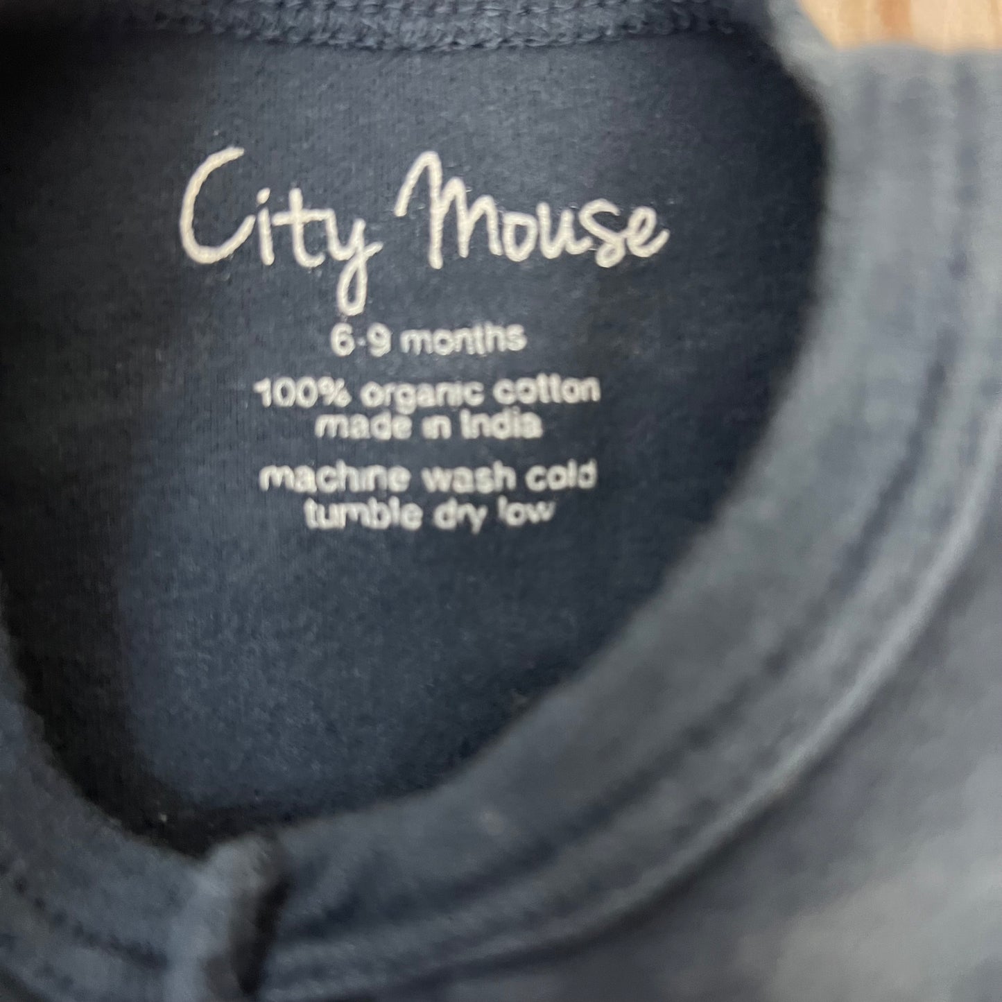 city mouse short sleeve romper 6-9M