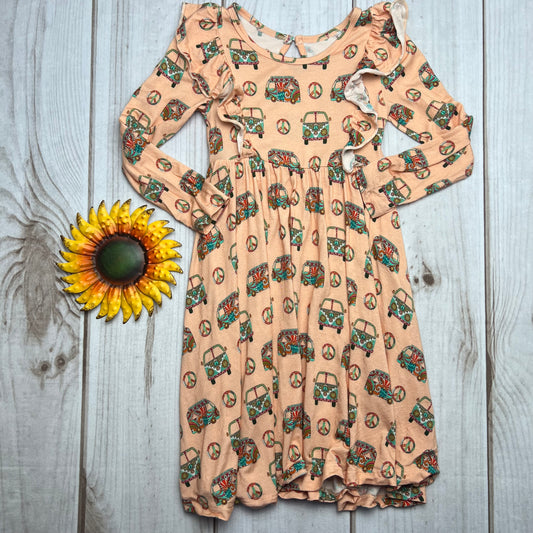 dreamiere hippie camper twirl dress 4T