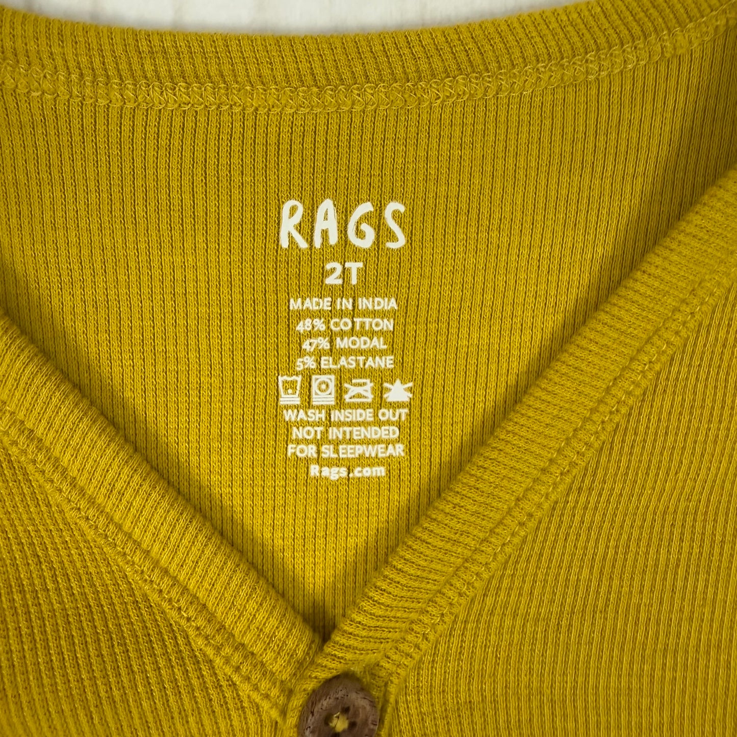 rags essential kids cardigan 2T