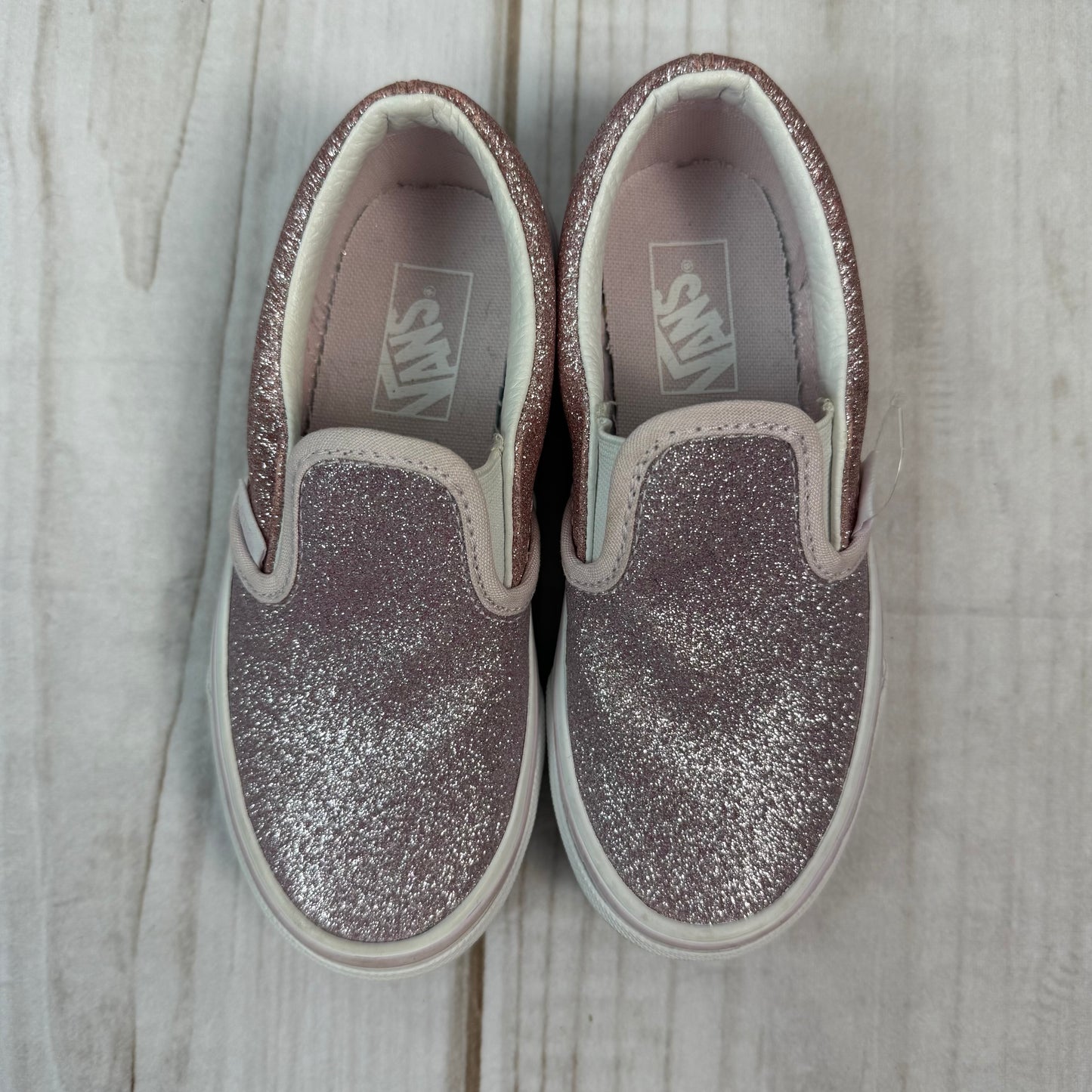 vans classic slip-on glitter shoes 12C