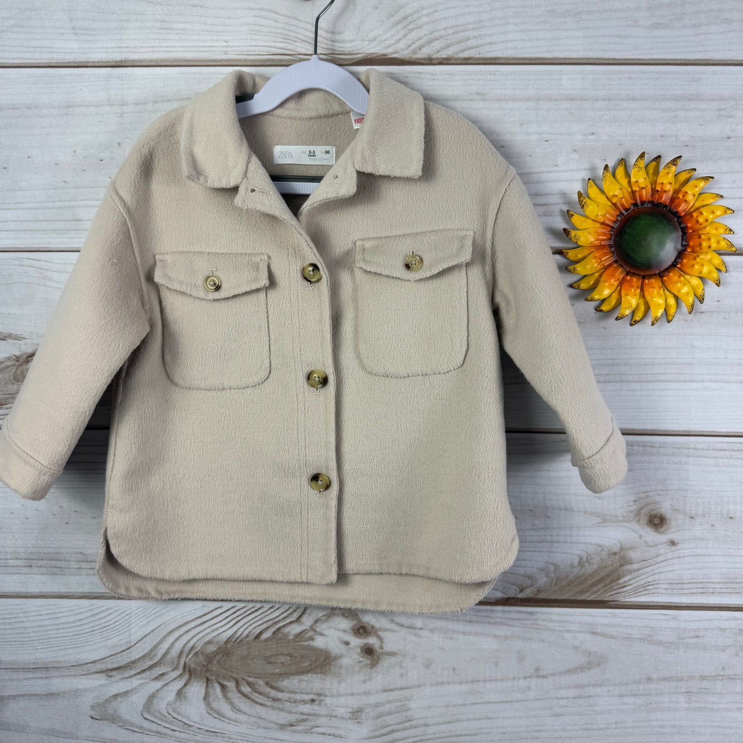 zara toddler shacket 2/3