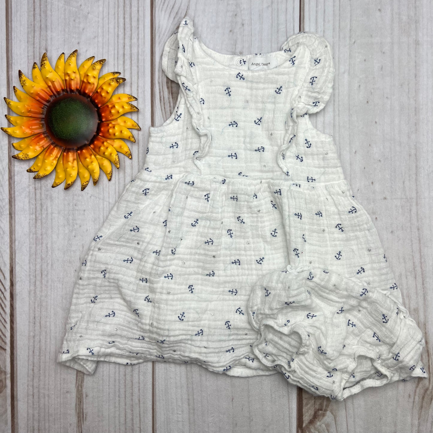 angel dear muslin dress 6-12M