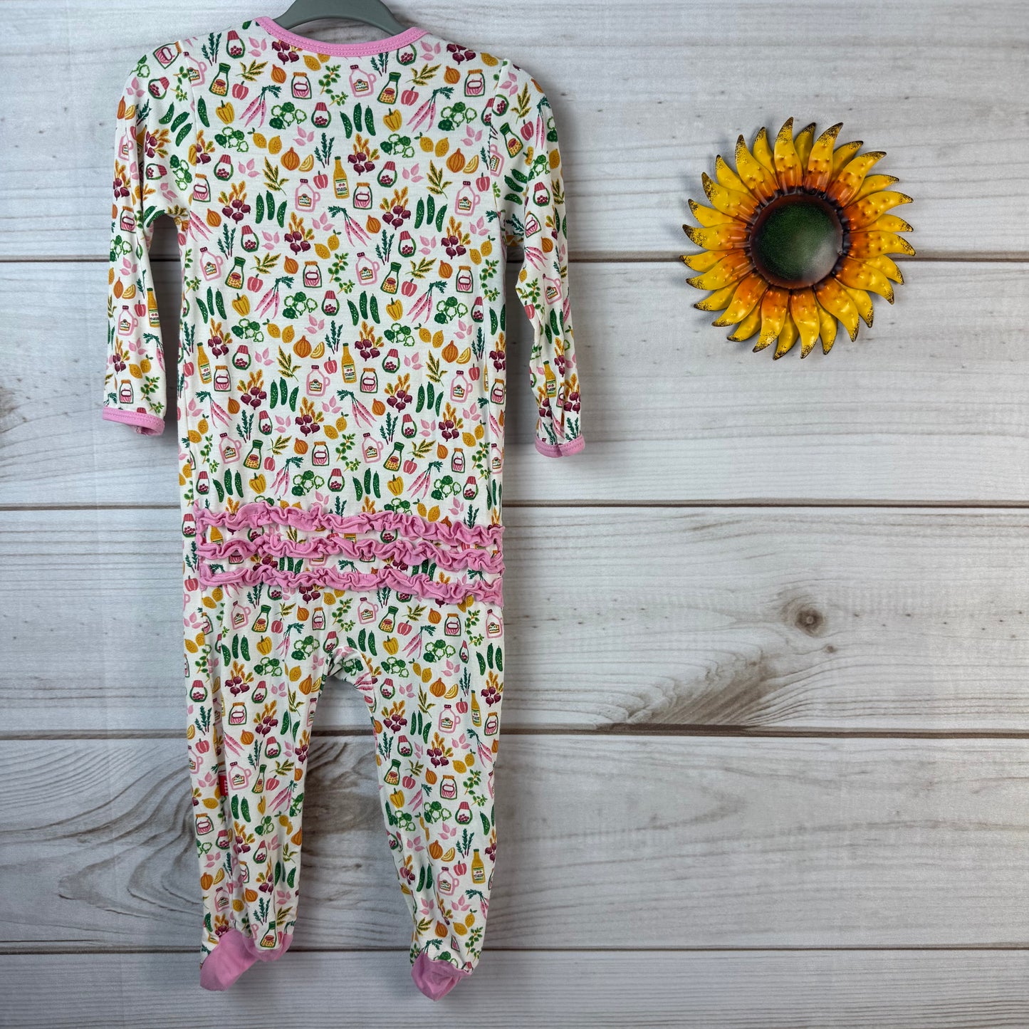 magnetic me modal ruffle footie 6-9M