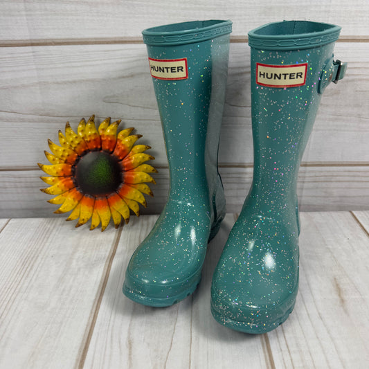 hunter big kids original glitter rain boot 13C/1Y