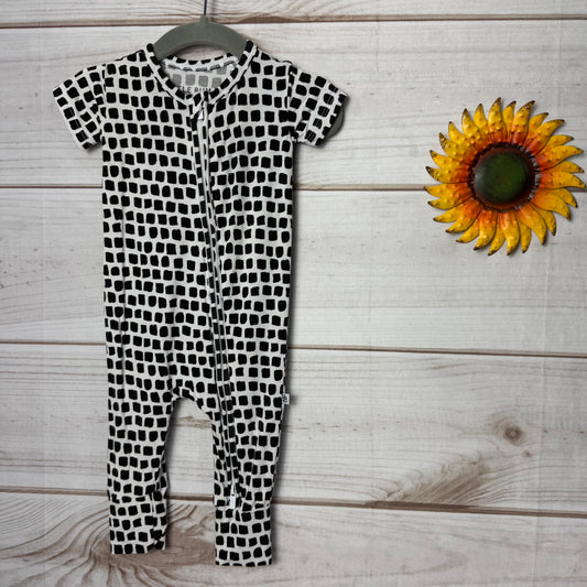 little bum bums short sleeve romper 3-6M