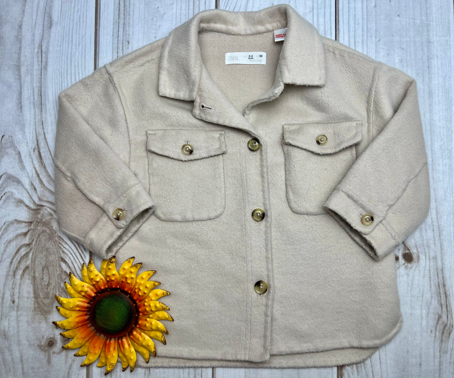 zara toddler shacket 2/3