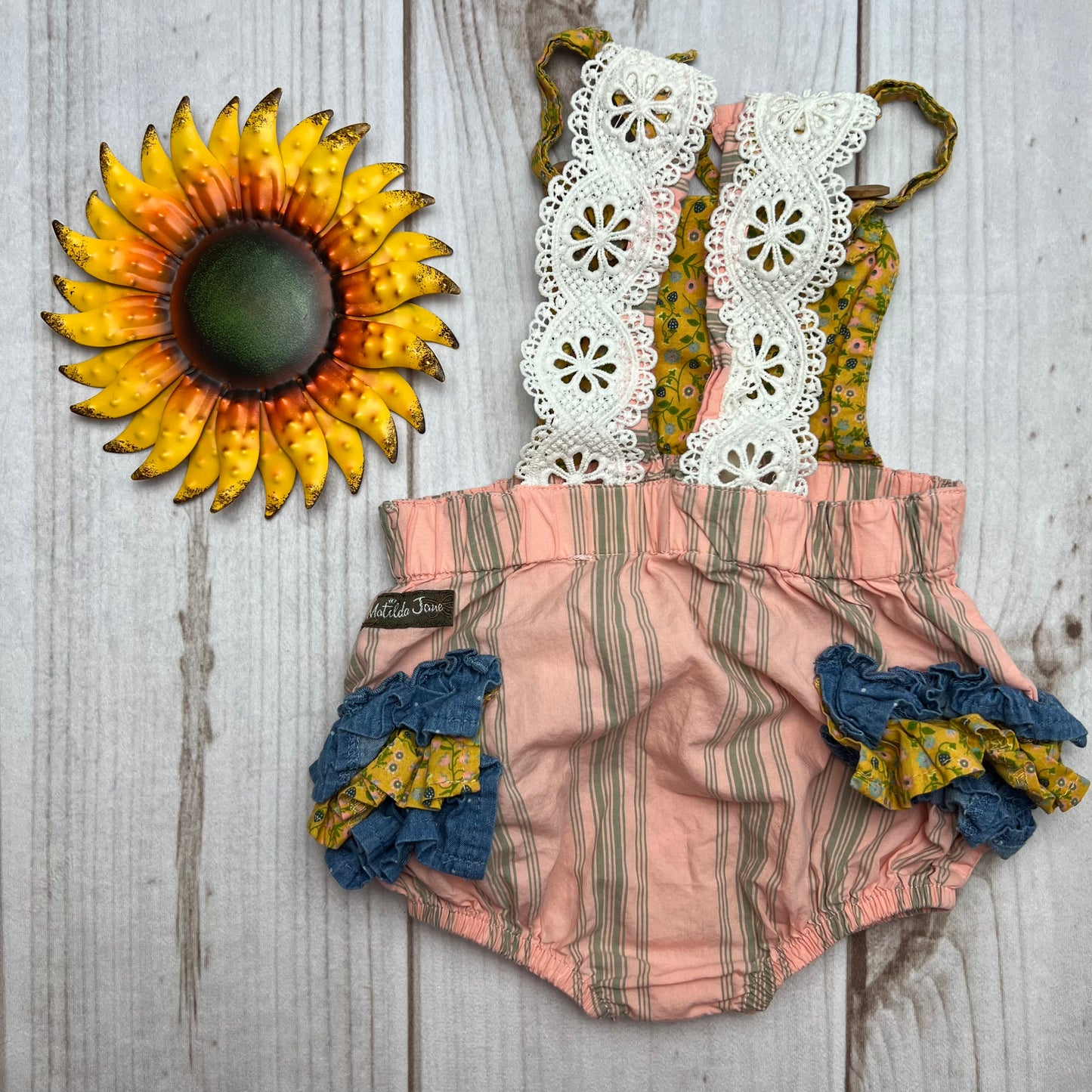 matilda jane x joanna gaines lace romper 12-18M