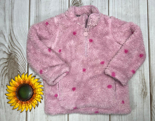 joules merridie dotted fleece pullover 3T