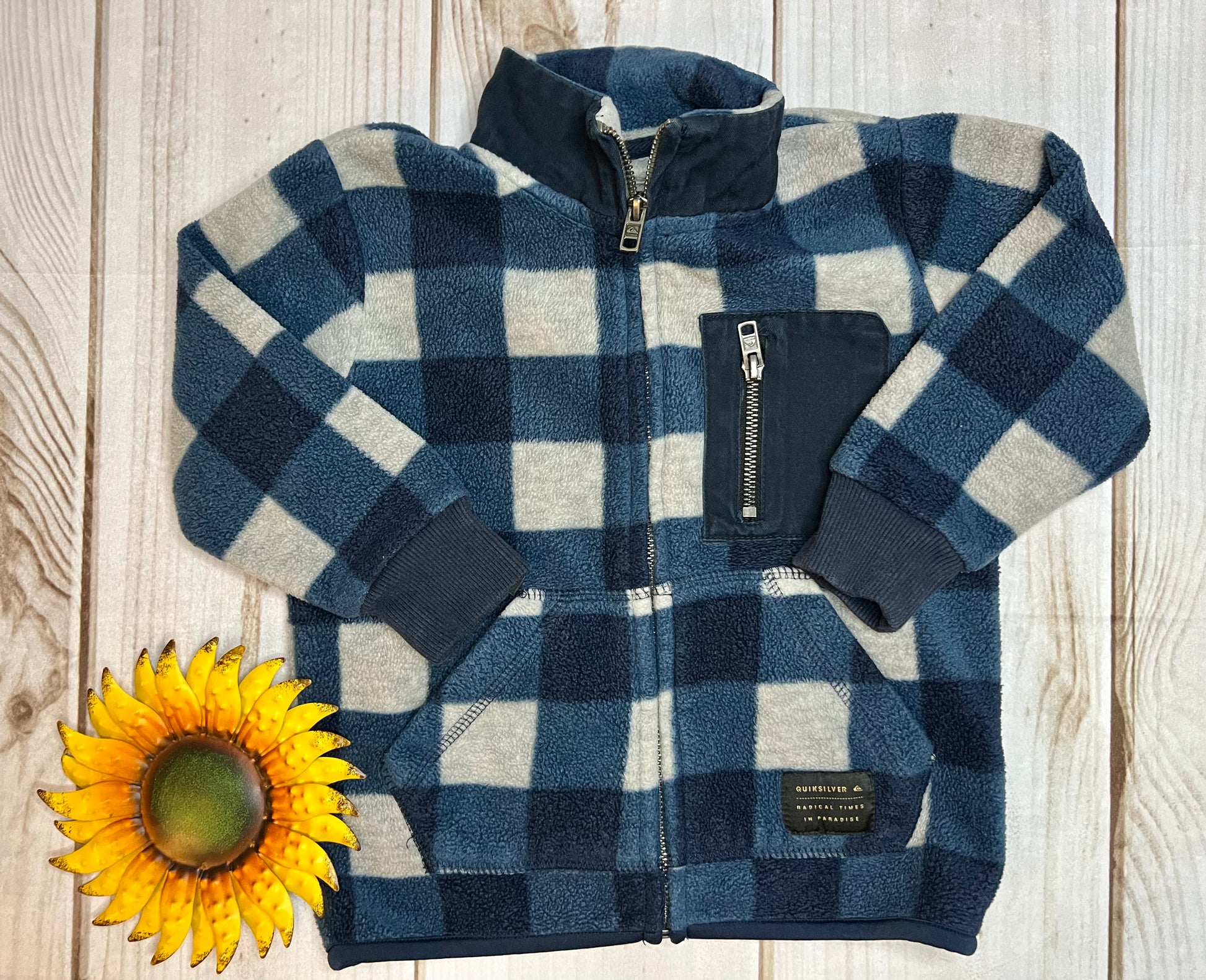 quiksilver fleece jacket 3T - The Sunflower Baby Shop