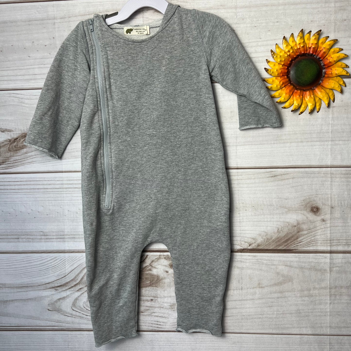 monica + andy moto romper 12-18M