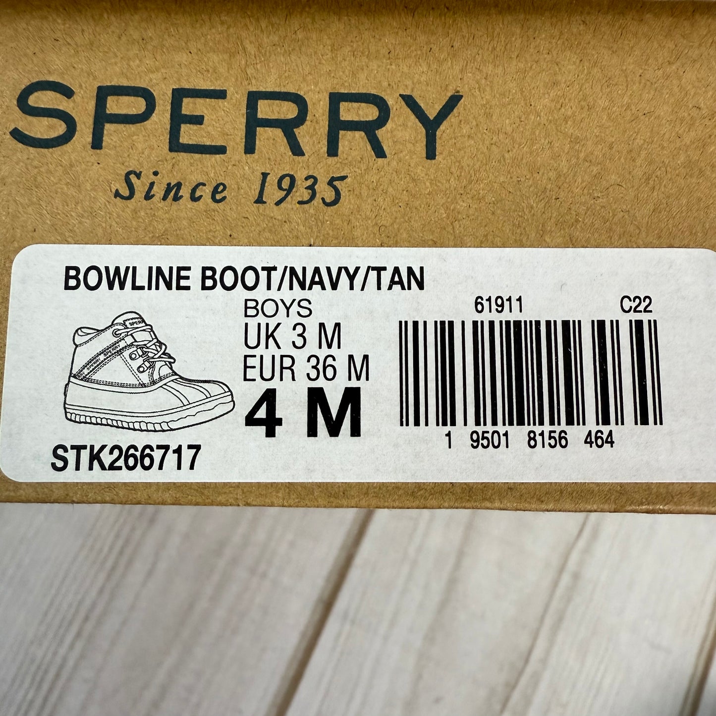 sperry bowline storm boot 4M