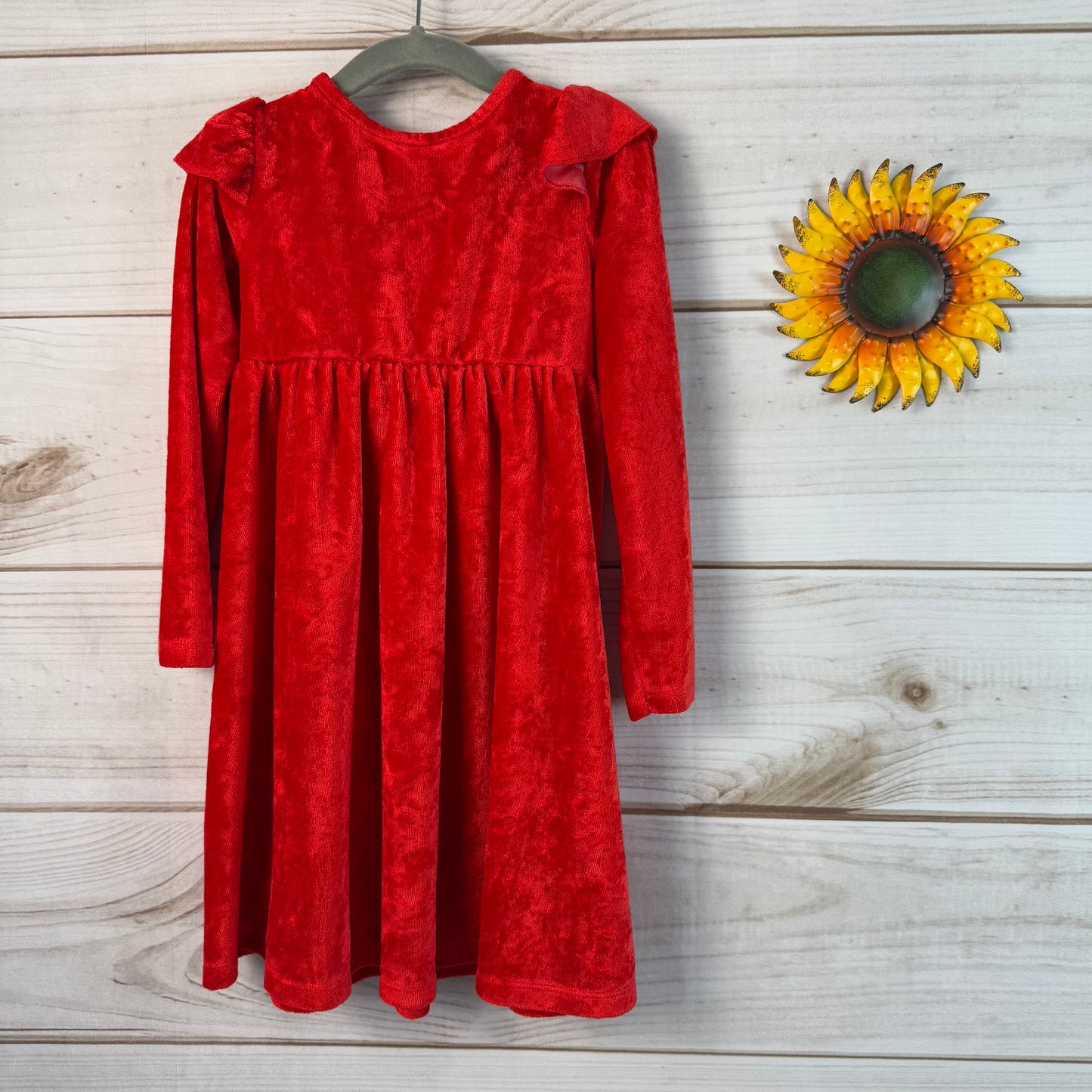 birdie bean velvet twirl dress