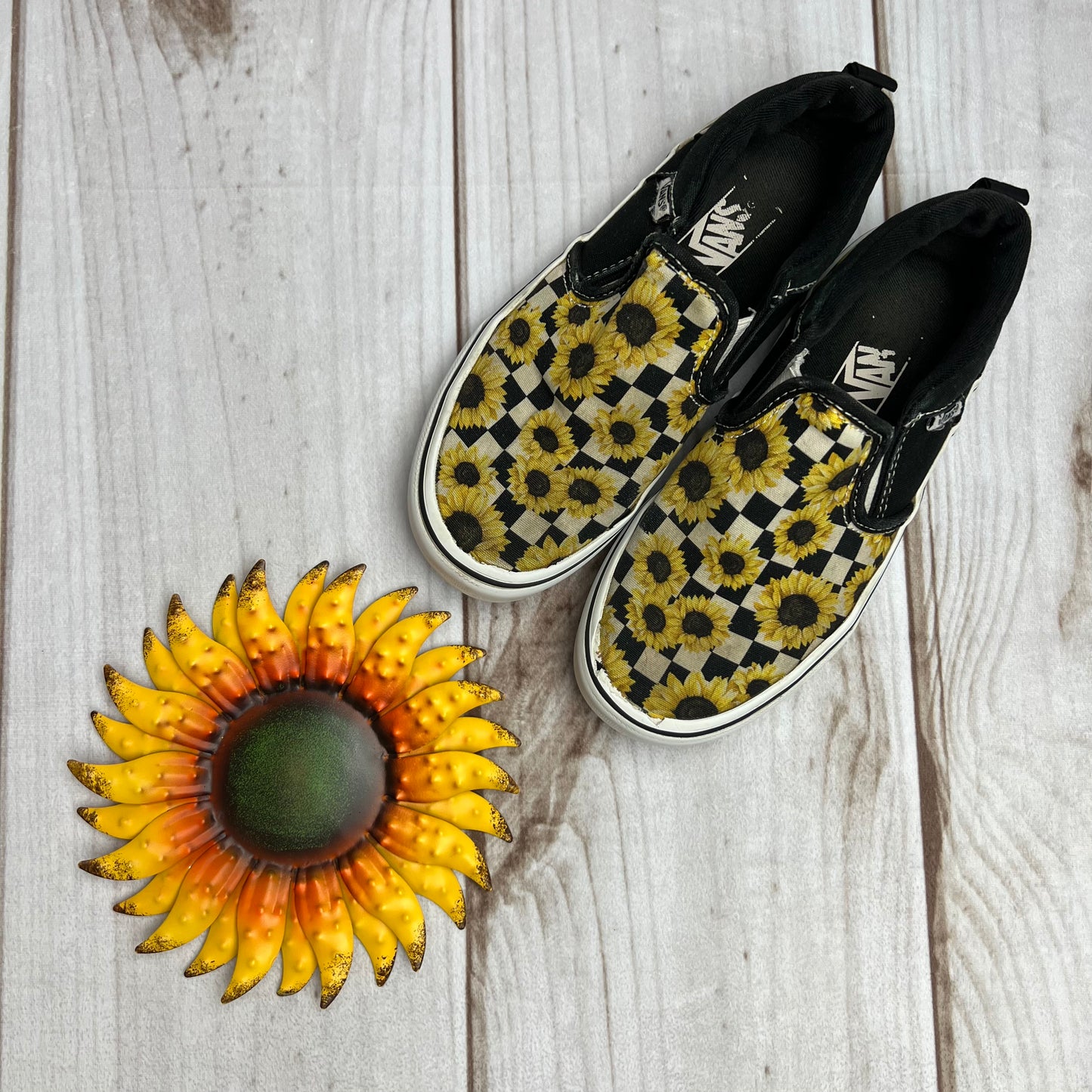 vans asher sunflower slip on 2Y