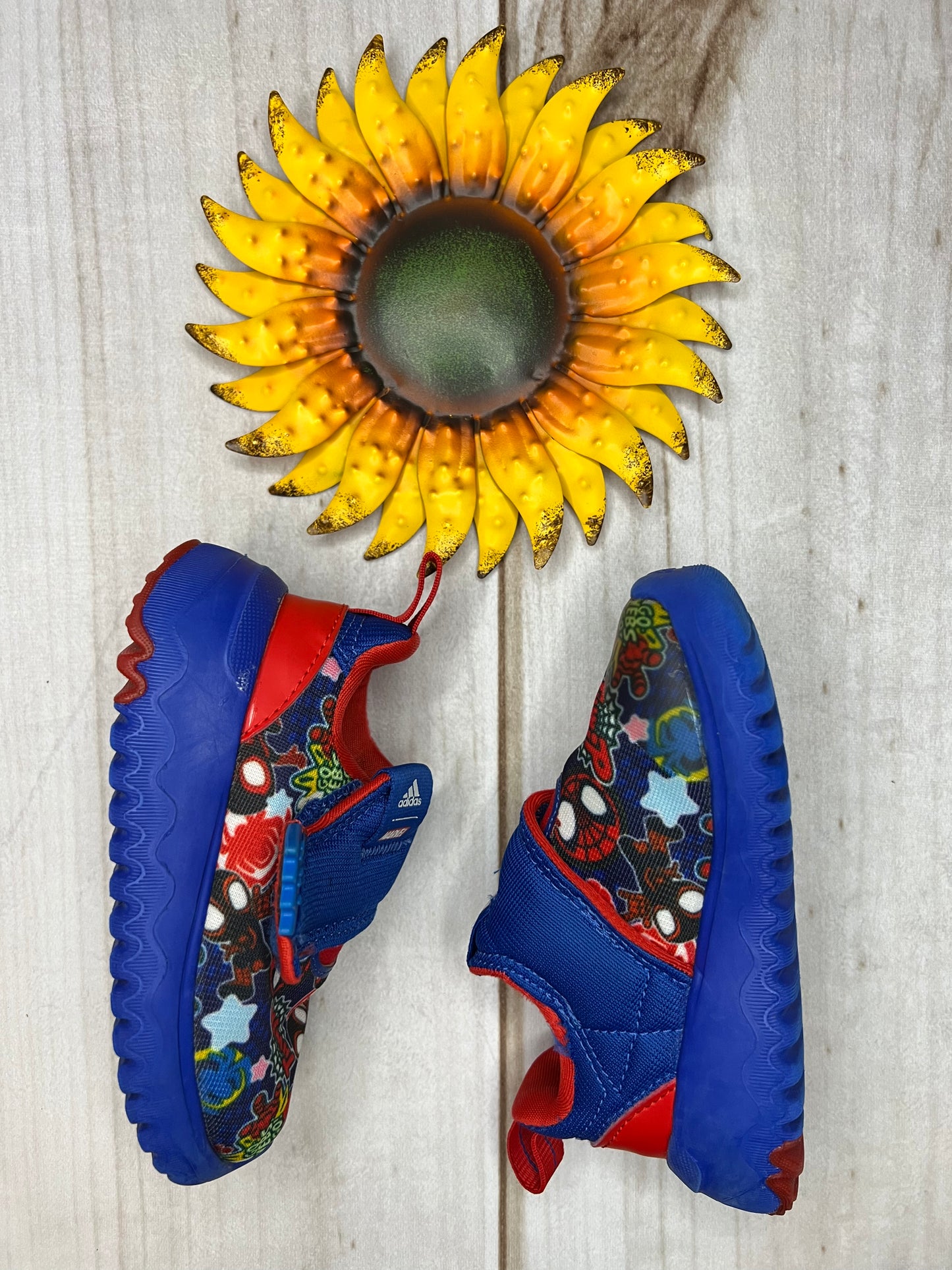 adidas x marvel spiderman shoes 6.5C