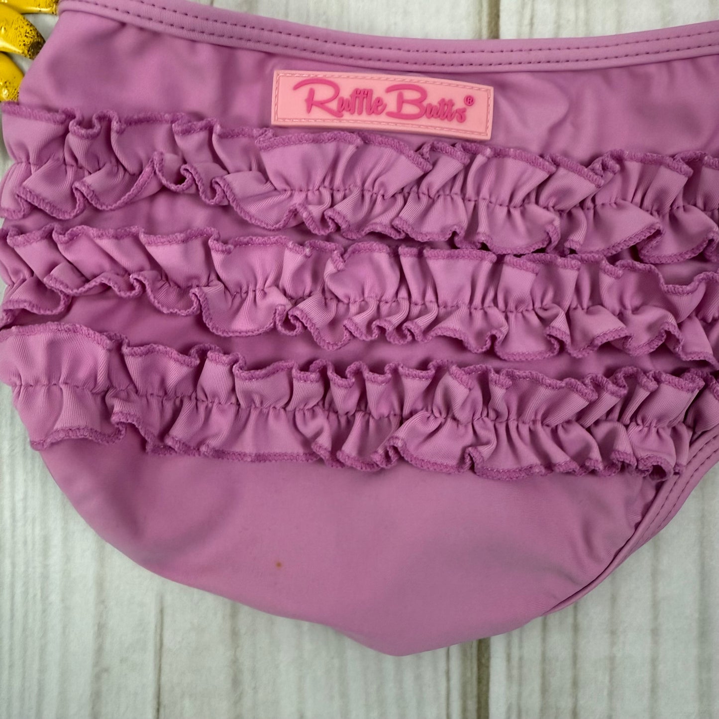 ruffle butts long sleeve rash guard two piece 4T