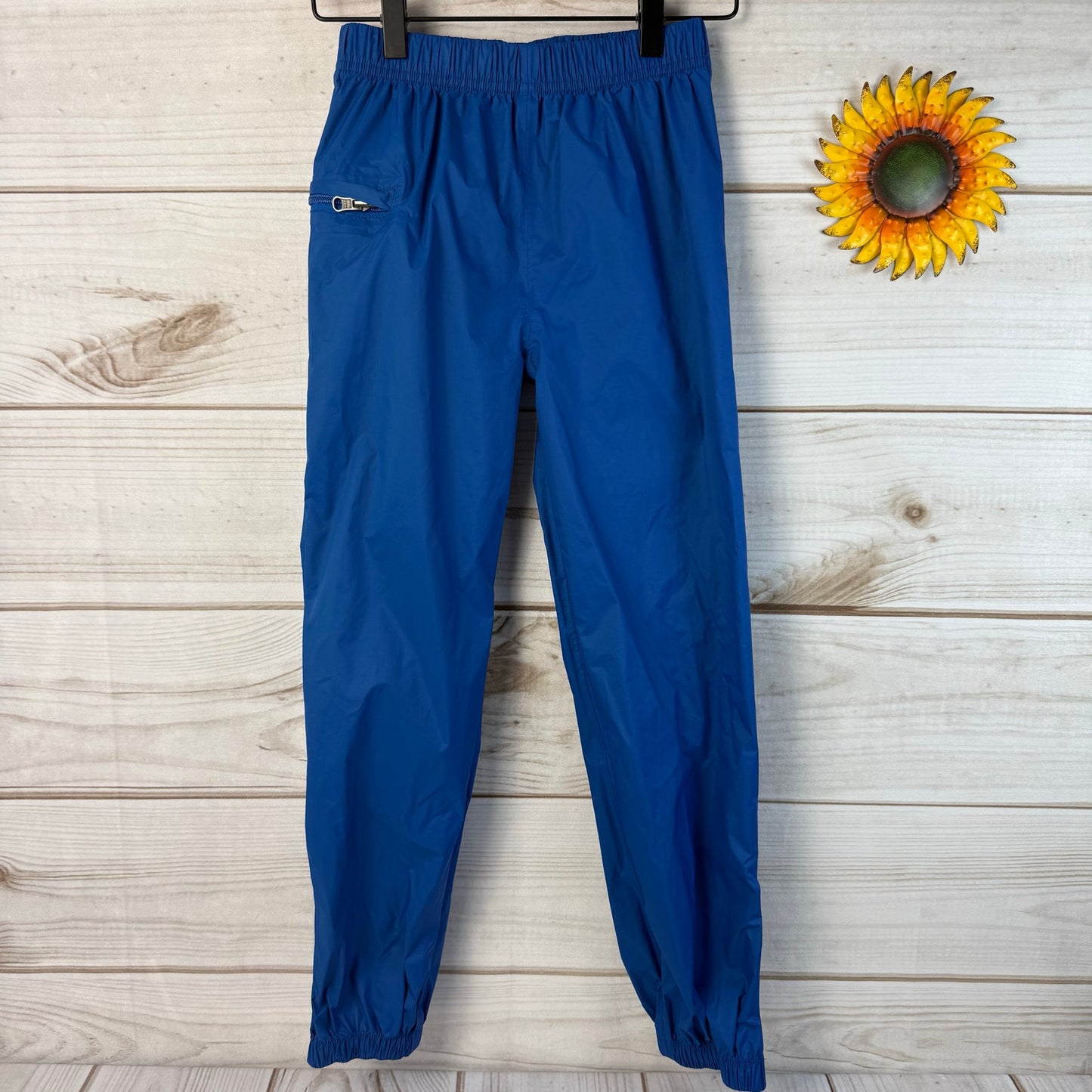 hanna andersson waterproof packable rain pants 130/8