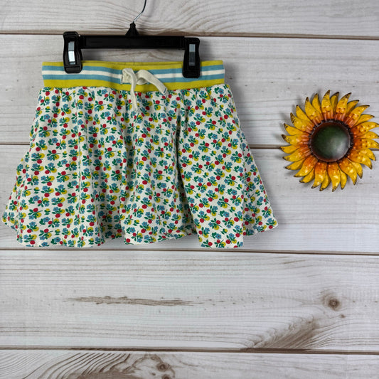 mini boden girls floral pleated skort 7/8