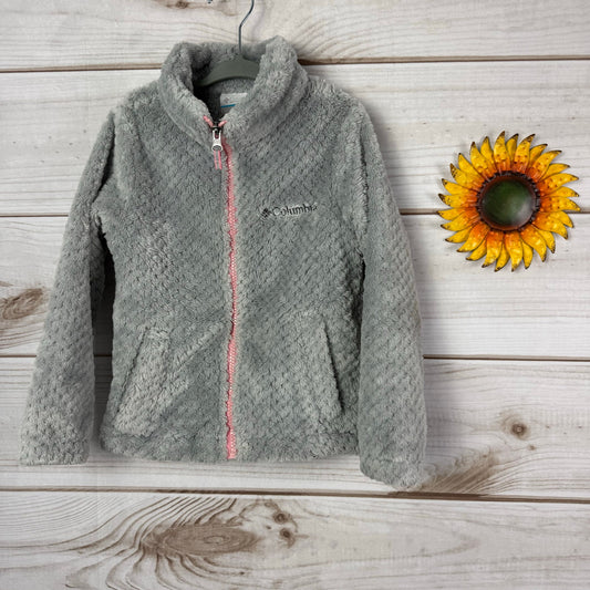 columbia girls fire side sherpa jacket 4/5