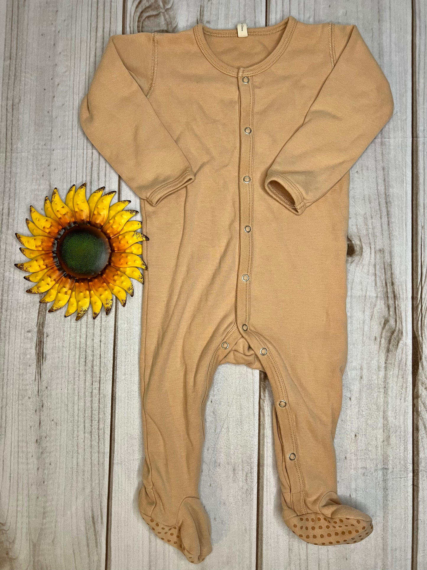 quincy mae full snap footie 12-18M - The Sunflower Baby Shop