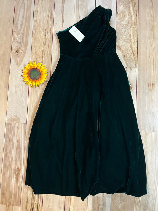 trish scully velvet one-shoulder gown 8 - The Sunflower Baby Shop