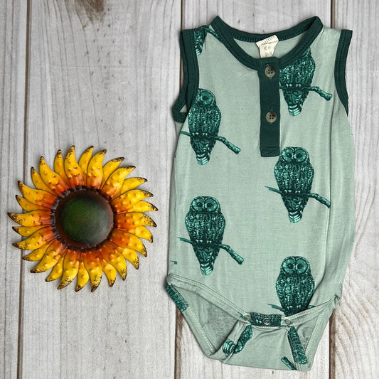 kate quinn sleeveless bodysuit 3-6M - The Sunflower Baby Shop